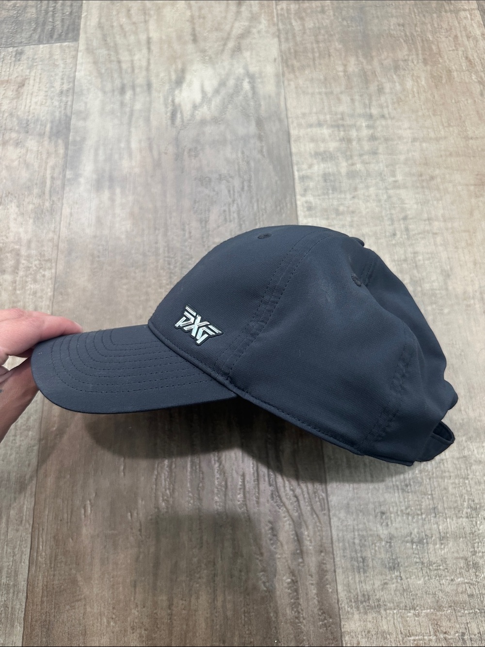 PXG Navy Blue Performance Golf Cap with Embroidered Logo